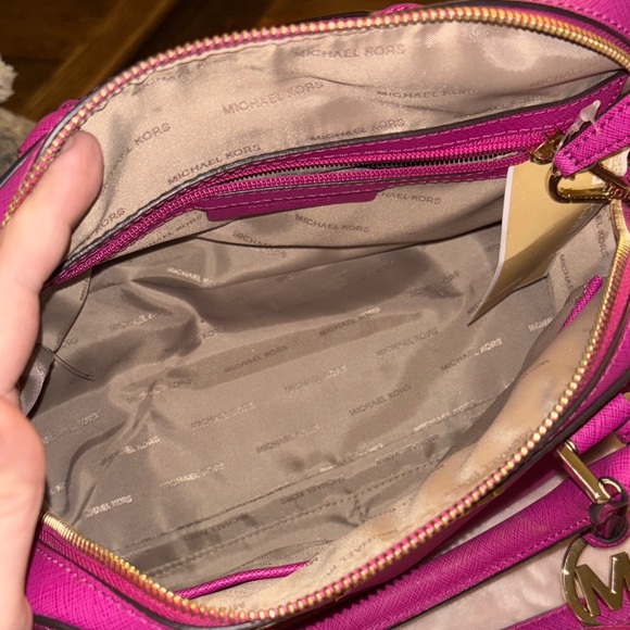 Michael Kors Fuchsia Satchel Bag - Picture 2 of 4